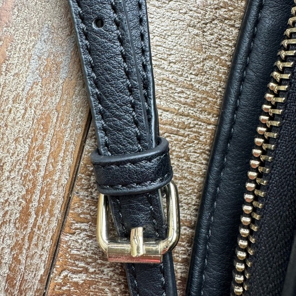 Aldo Striped Wallet Crossbody Bag - Black & White with Gold Chain - Picture 6 of 15